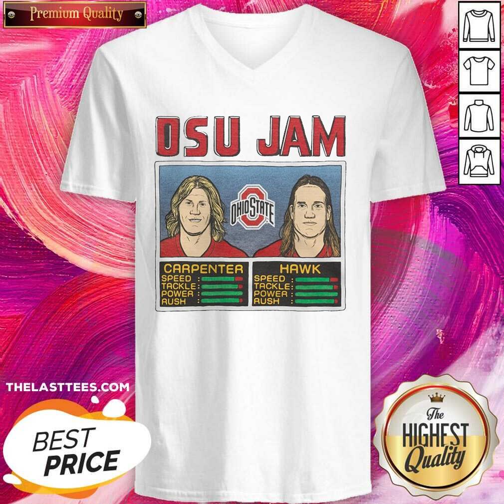 Official Osu Jam Ohio State Carpenter Hawk Shirt - Image 2