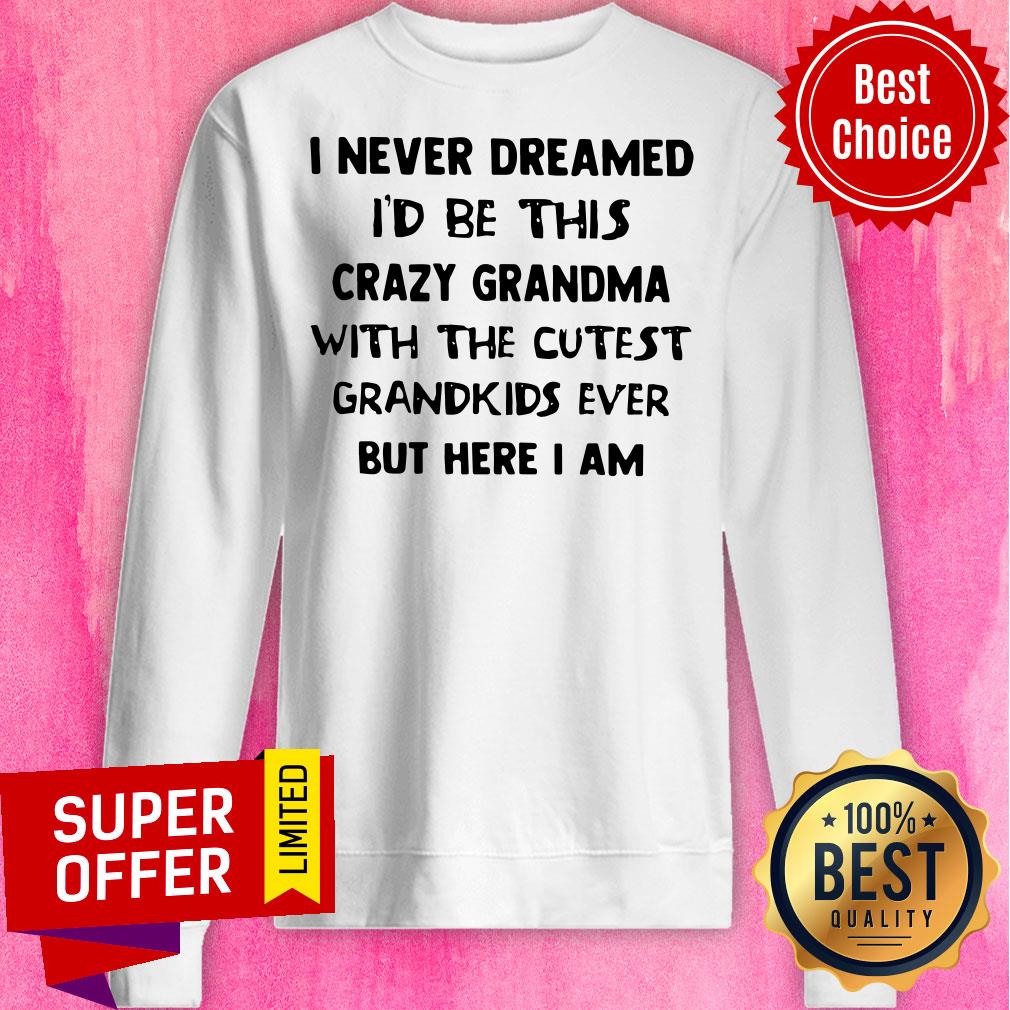 I Never Dreamed I’d Be This Crazy Grandma With The Cutest Grandkids Shirt - Image 2