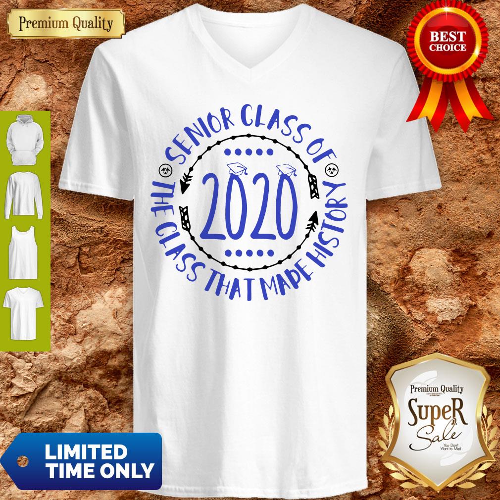 Premium Graduation Senior Cass Of 2020 The Class That Made History Shirt - Image 4