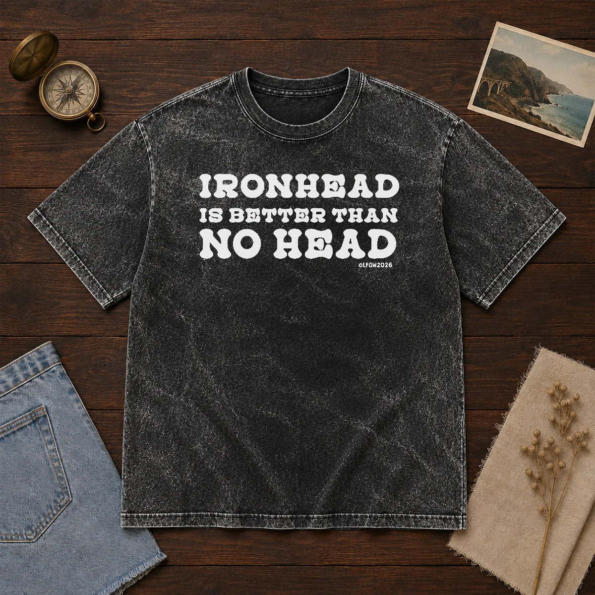 Hot Ironhead Is Better Than No Head Slogan Shirt - Image 8