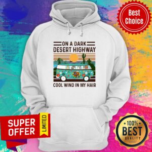 Alternative view of On A Dark Desert Highway Cool Wind In My Hair Vintage Shirt