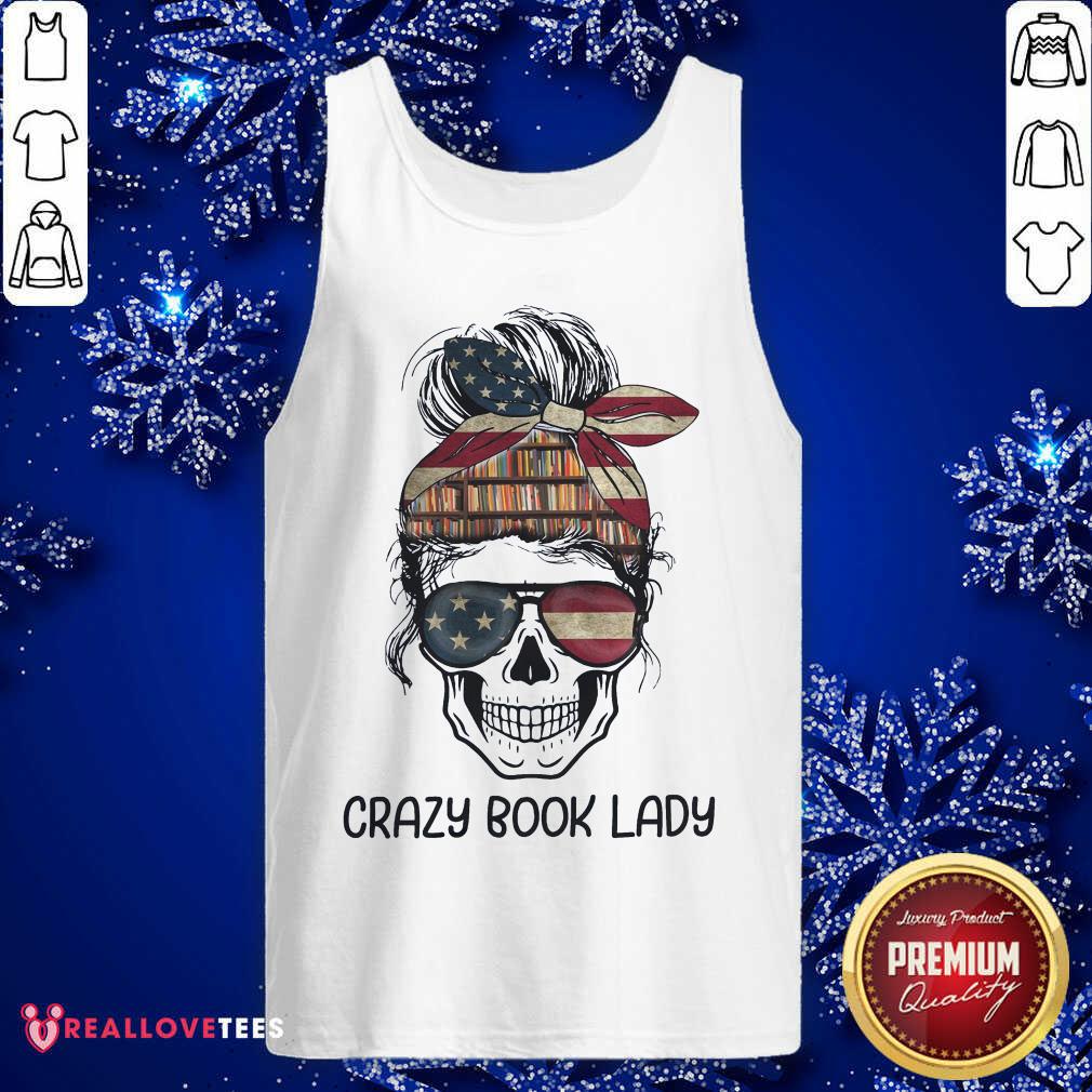 Skull Girl Crazy Book Crazy Shirt - Image 4