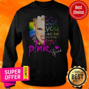 Alternative view of In A World Where You Can Be Anything Be Kind Pink Frida Kahlo Shirt