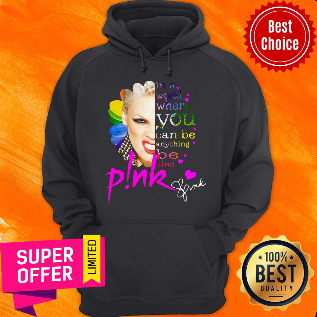 In A World Where You Can Be Anything Be Kind Pink Frida Kahlo Shirt - Image 3