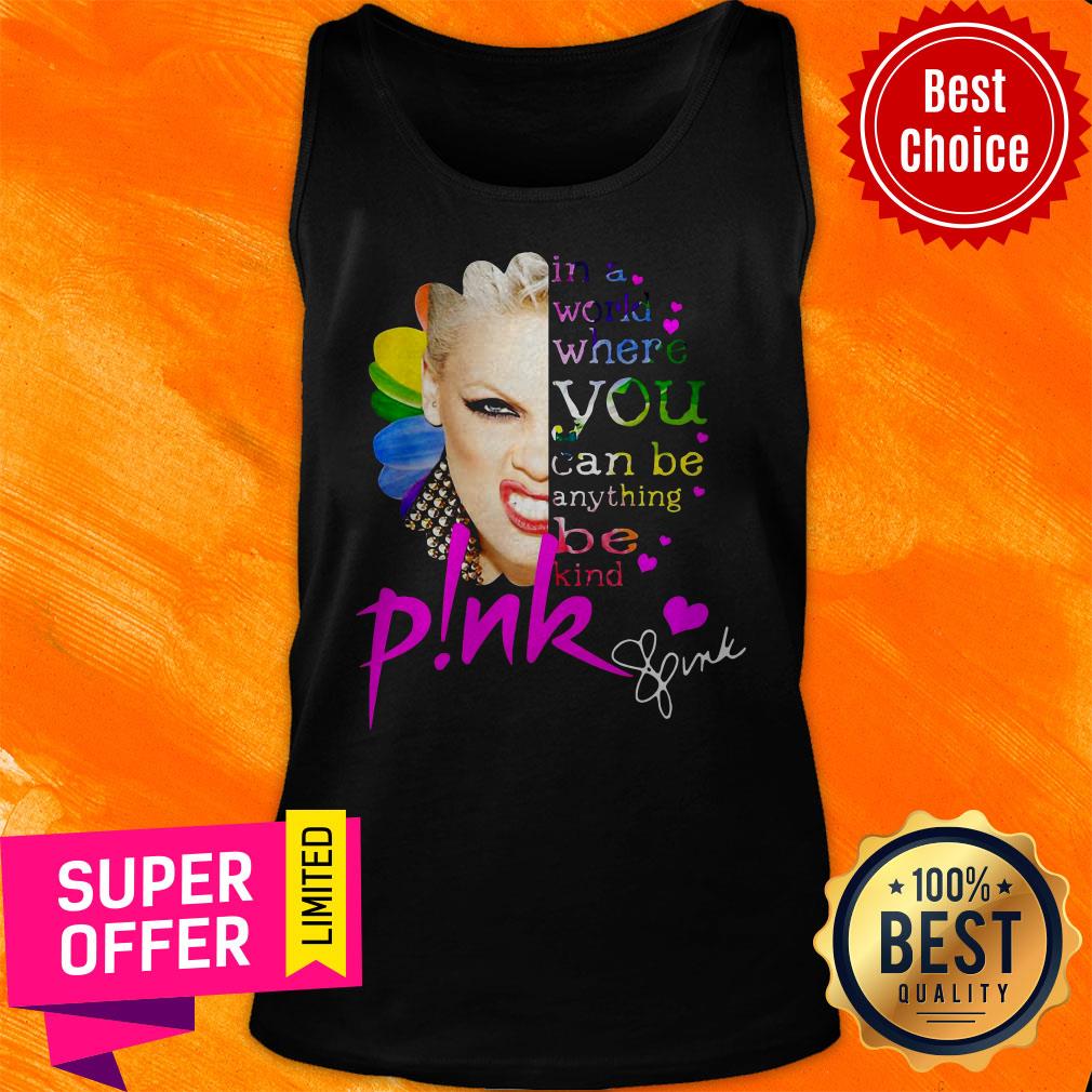 In A World Where You Can Be Anything Be Kind Pink Frida Kahlo Shirt - Image 5