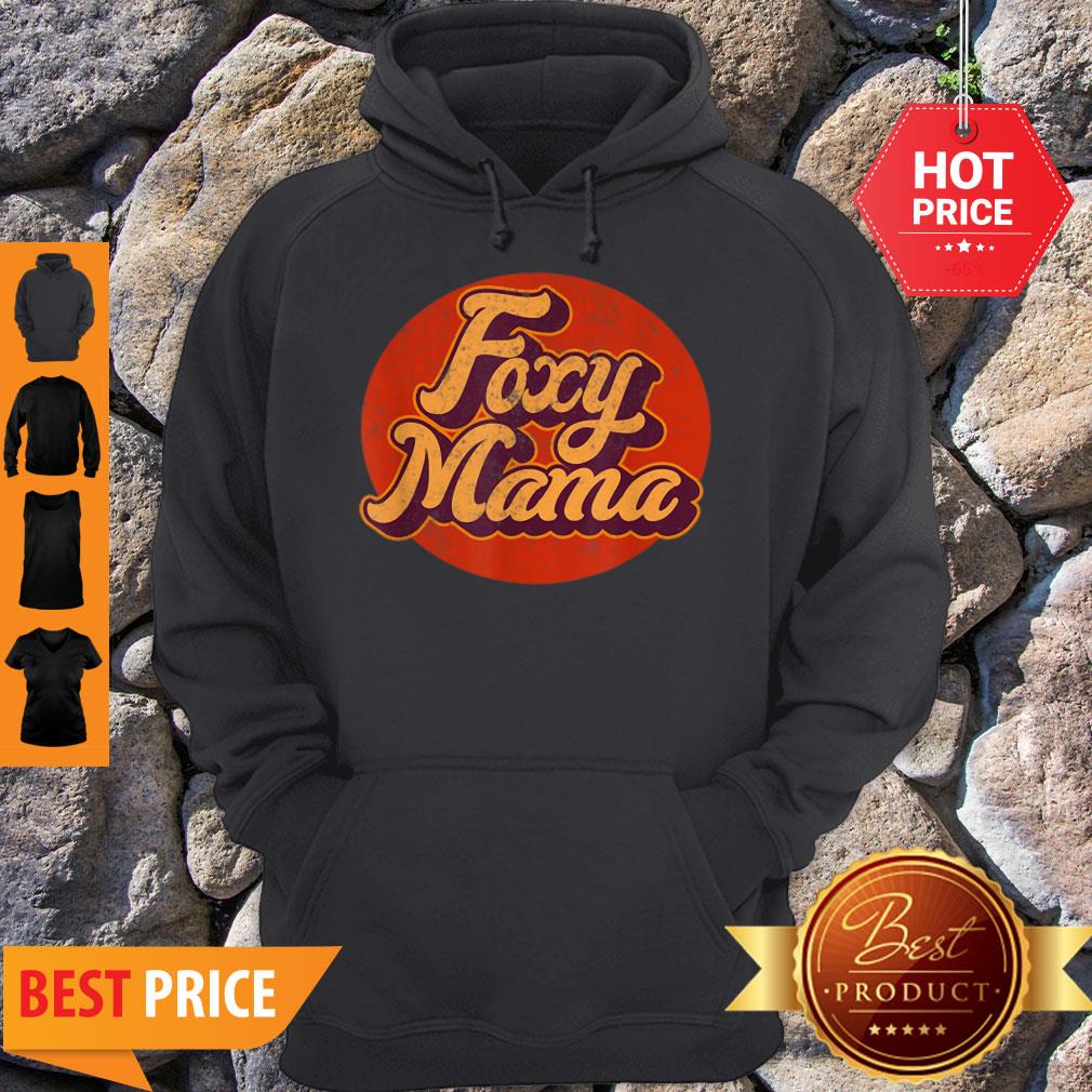 Awesome 70s Retro Vintage Foxy Mama 60s 80s Mothers Day Gift Shirt - Image 2