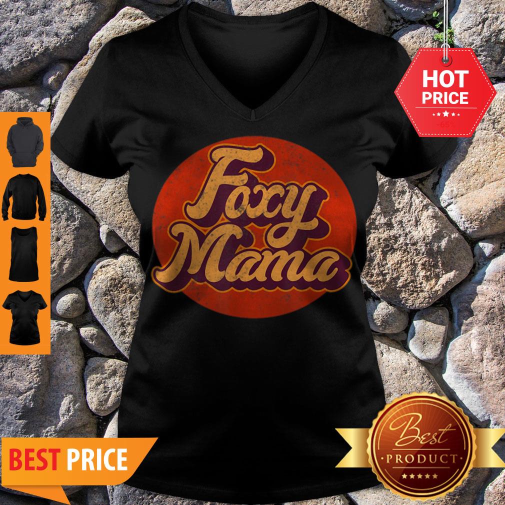Awesome 70s Retro Vintage Foxy Mama 60s 80s Mothers Day Gift Shirt - Image 5
