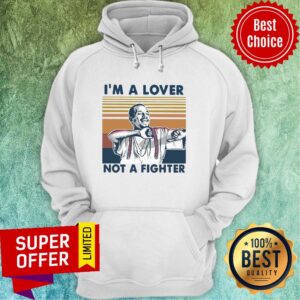 Alternative view of Awesome I'm A Lover Not A Fighter Vintage Retro Shirt