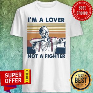 Awesome I'm A Lover Not A Fighter Vintage Retro Shirt