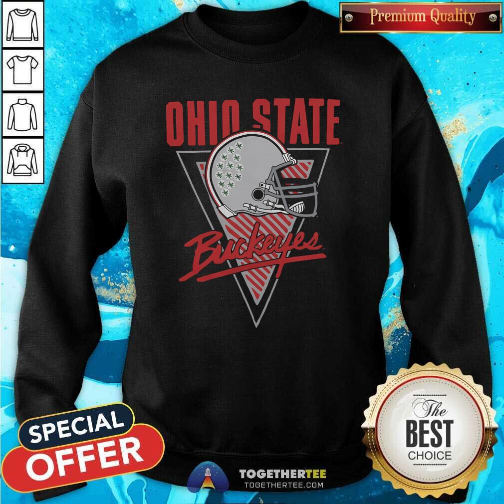 Original Ohio State Buckeyes Helmet Retro T-Shirt - Image 5
