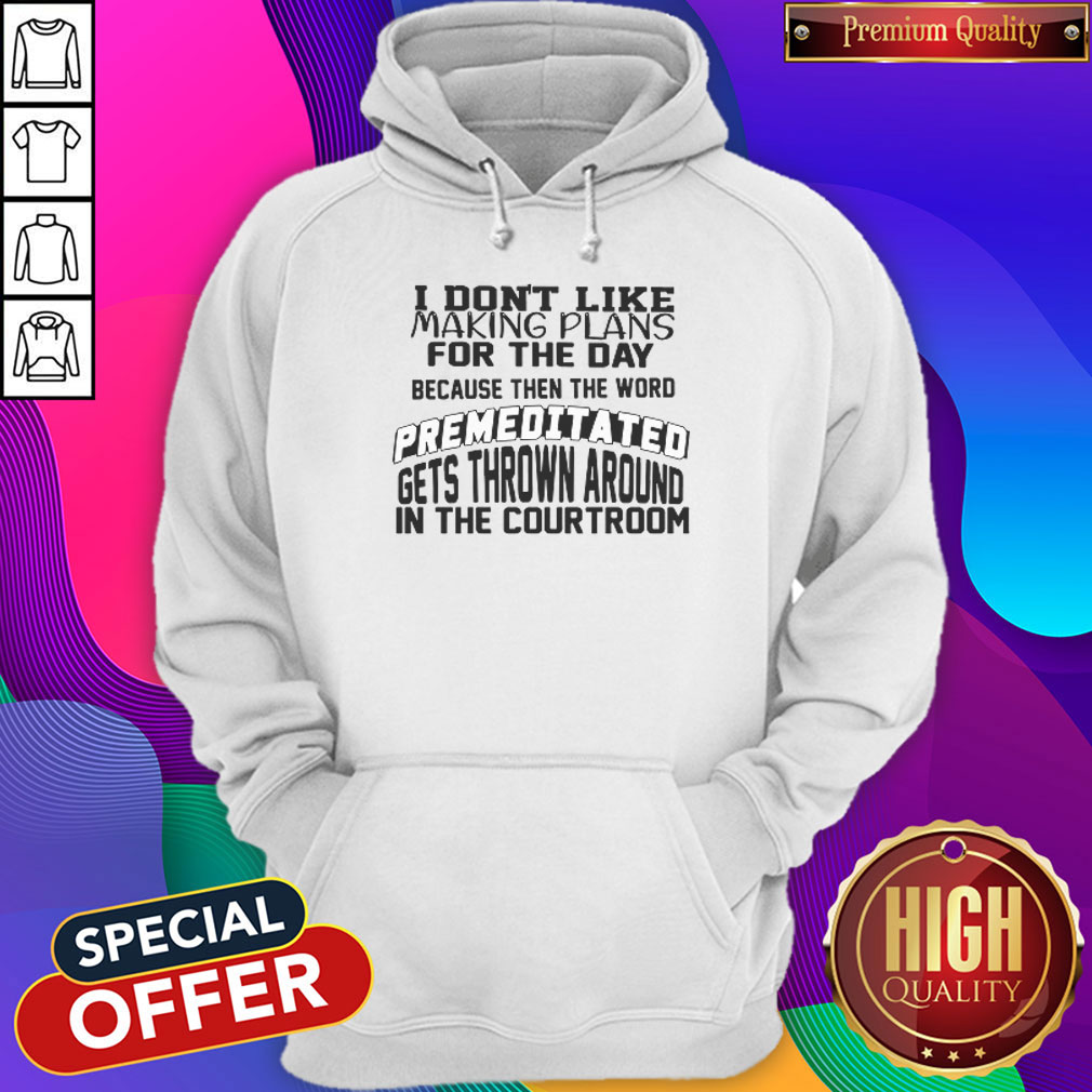 Awesome I Don't Like Making Plans Shirt - Image 2
