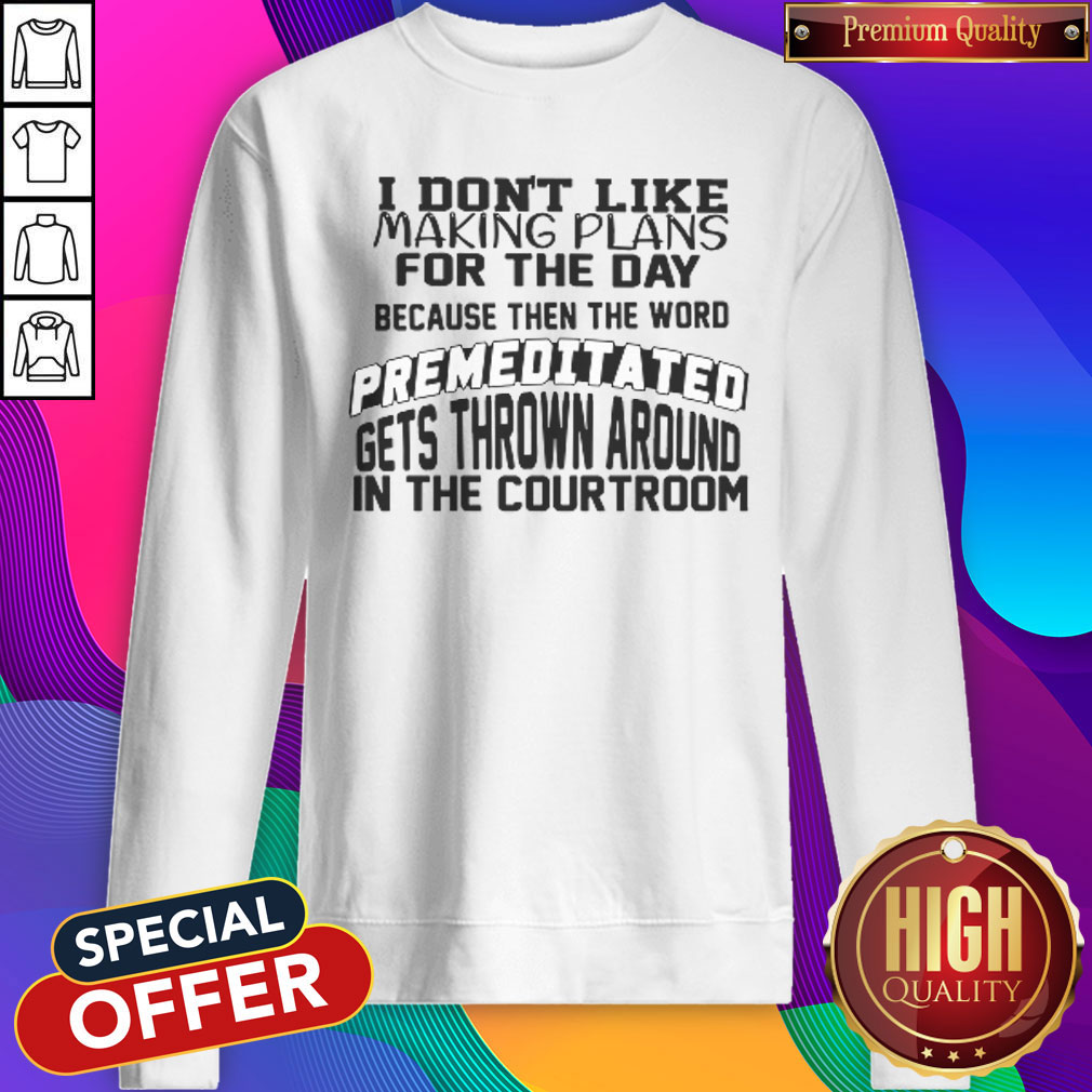 Awesome I Don't Like Making Plans Shirt - Image 5