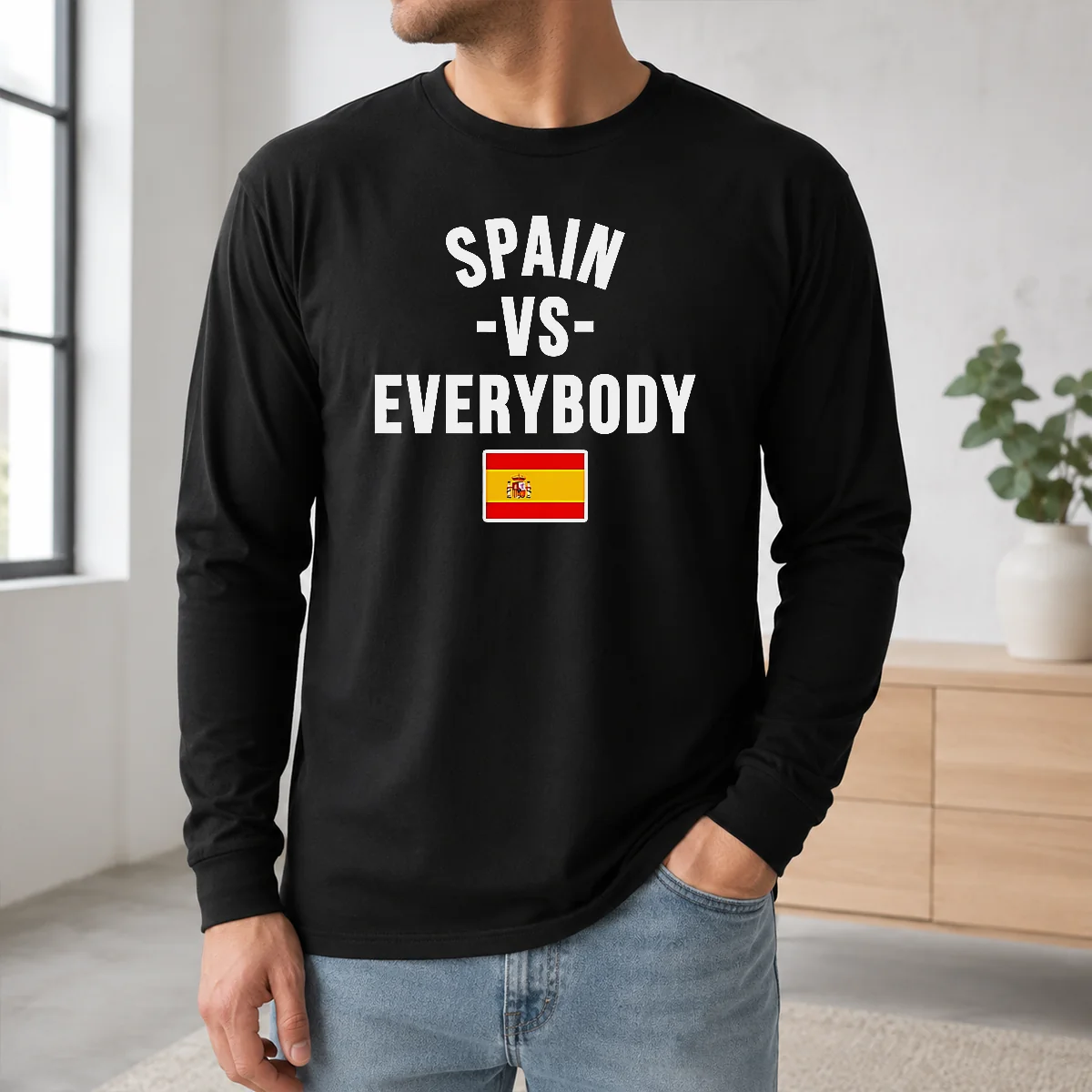 Nice Top Spain Vs Everybody National Soccer Team Spain World Cup 2026 Shirt - Image 5
