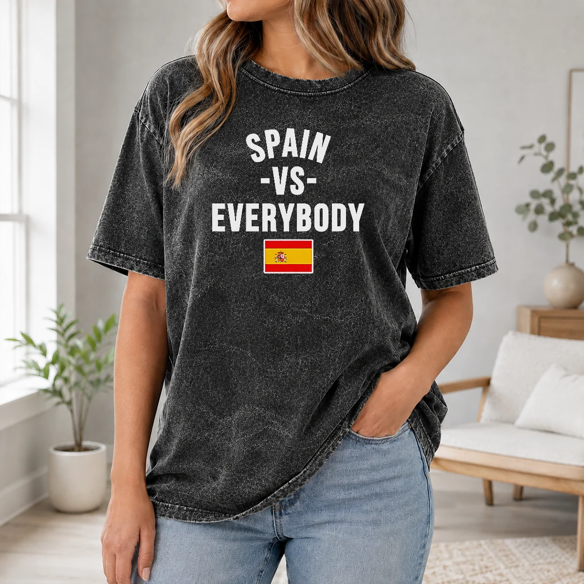 Nice Top Spain Vs Everybody National Soccer Team Spain World Cup 2026 Shirt - Image 8