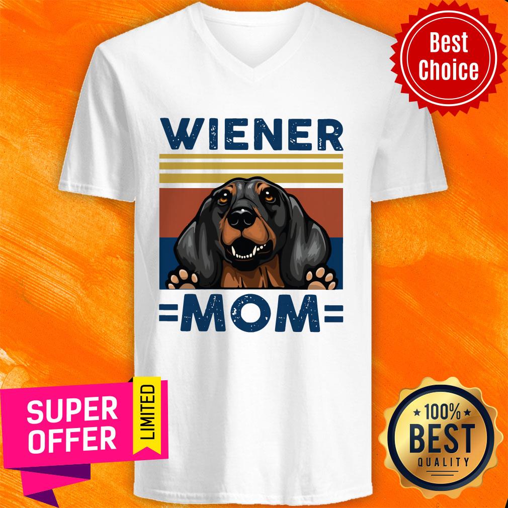 Top Dachshund Wiener Mom Vintage Shirt - Image 4