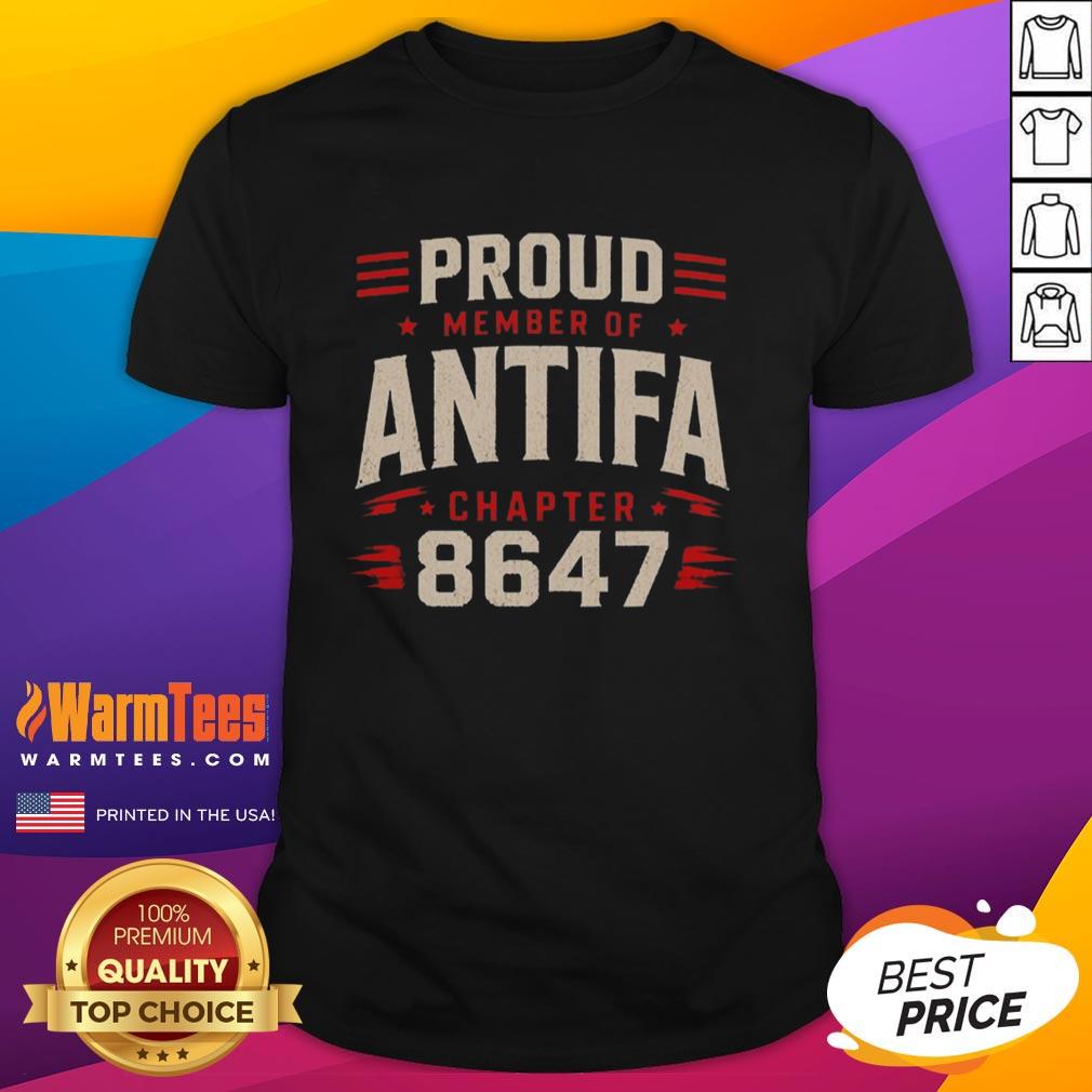 Awesome Proud Member Of Antifa Chapter 8347 T-Shirt