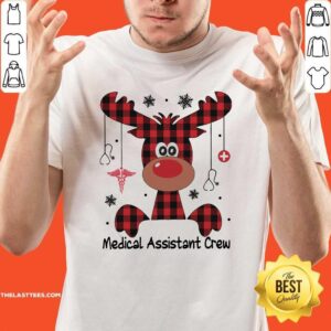 Hot Reindeer Dispatcher Medical Assistant Crew Christmas Shirt