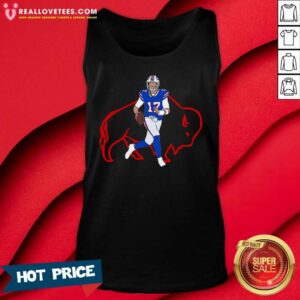 Alternative view of Official Buffalo Bills 17 Josh Allen Rugby Ball Shirt
