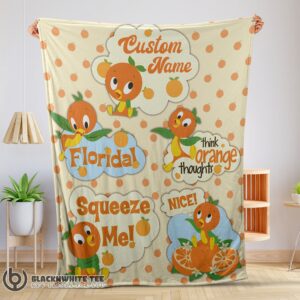 Hot Cute Perfect Disney Cartoon Orange Bird Cute Blanket Fleece Customized Blanket