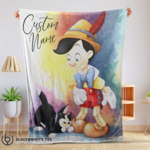 Hot Top Disney Cartoon Pinocchio Blanket Fleece Customized Blanket