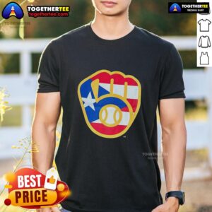 Hot Puerto Rican Milwaukee Brewers Logo T-Shirt