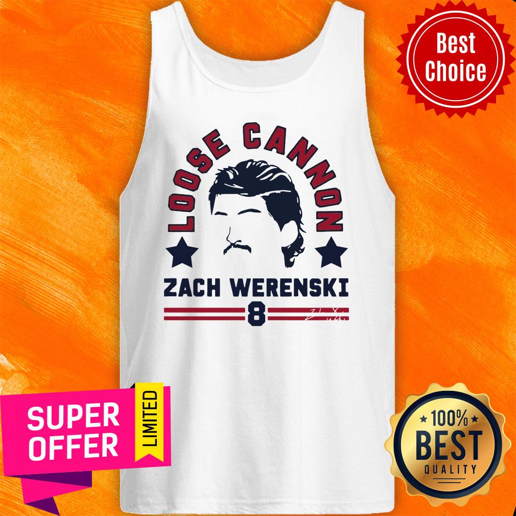 Columbus Loose Cannon Zach Werenski 8 Shirt - Image 4