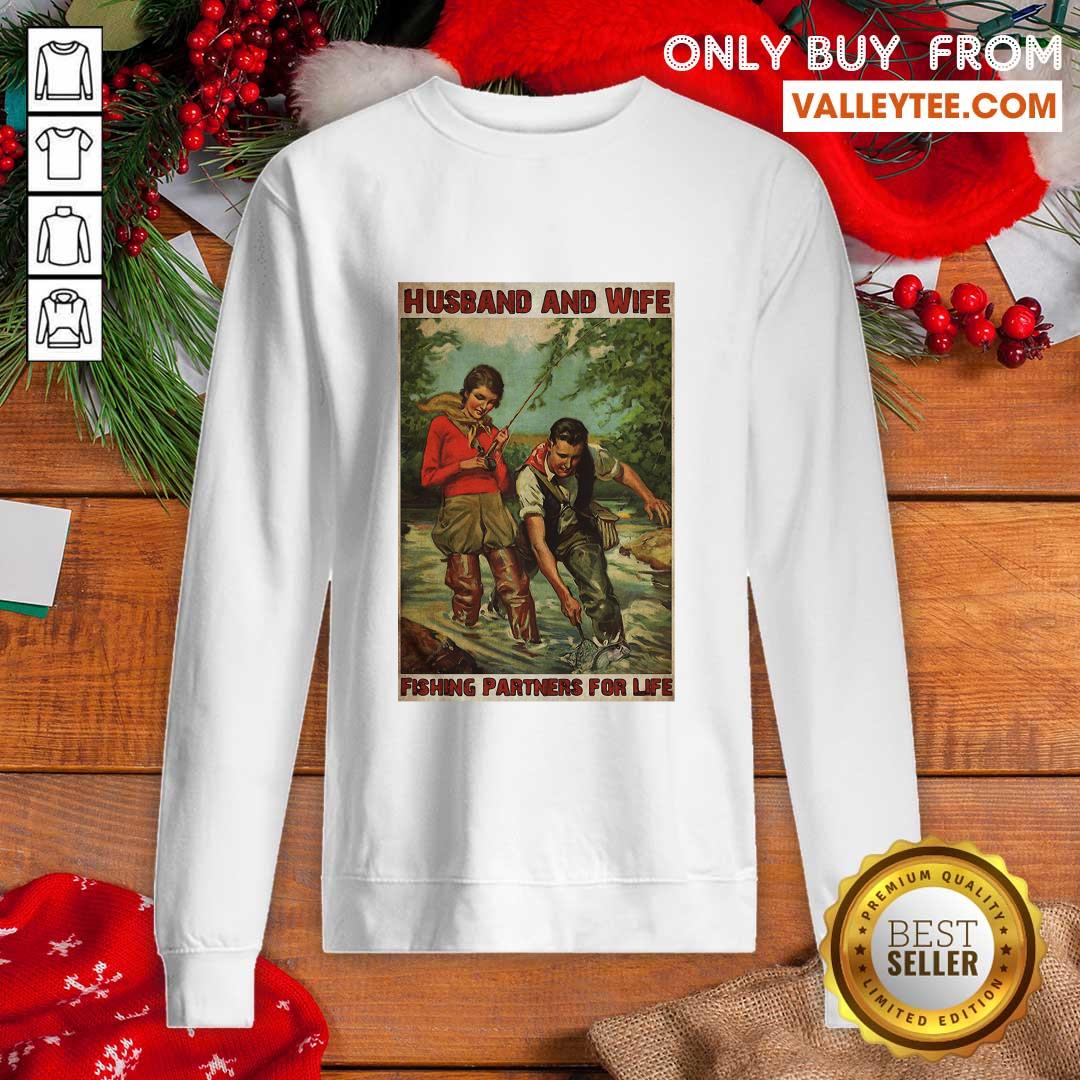 Nice Husband And Wife Fishing Partners For Life Shirt - Image 5
