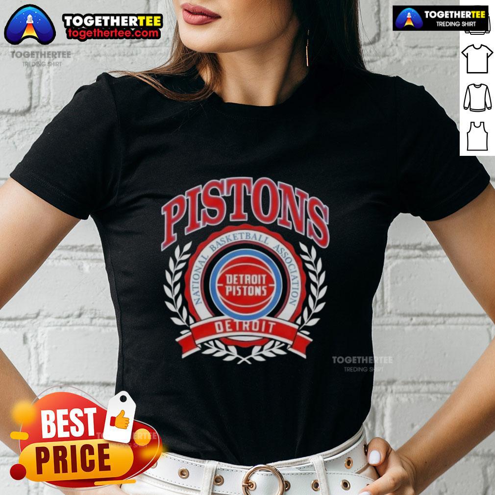 Good Detroit Pistons National Basketball Association Crest T-Shirt - Image 3