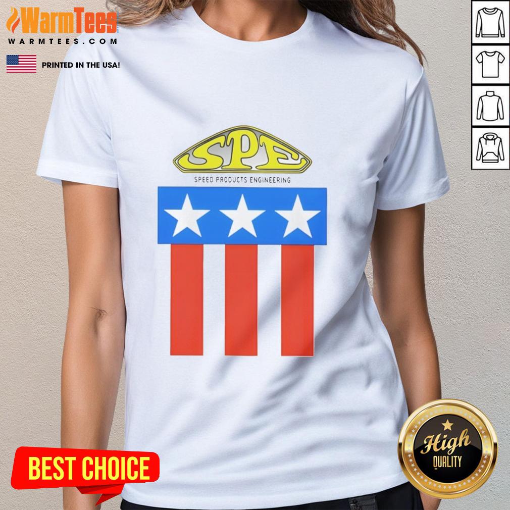 Top Spe Speed Products Engineering Logo T-Shirt - Image 3