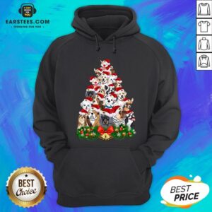 Alternative view of Funny Dogs Tree Merry Christmas Shirt