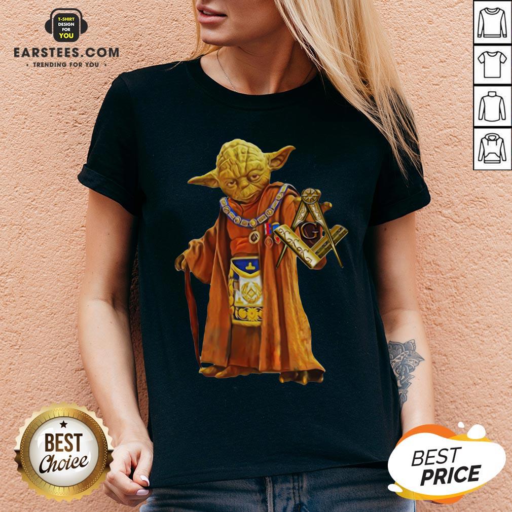 Nice Master Yoda Freemason Brother T-Shirt - Image 3