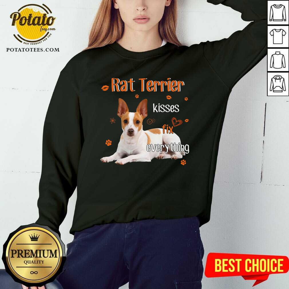 Rat Terrier Kisses Fix Everything Shirt - Image 4