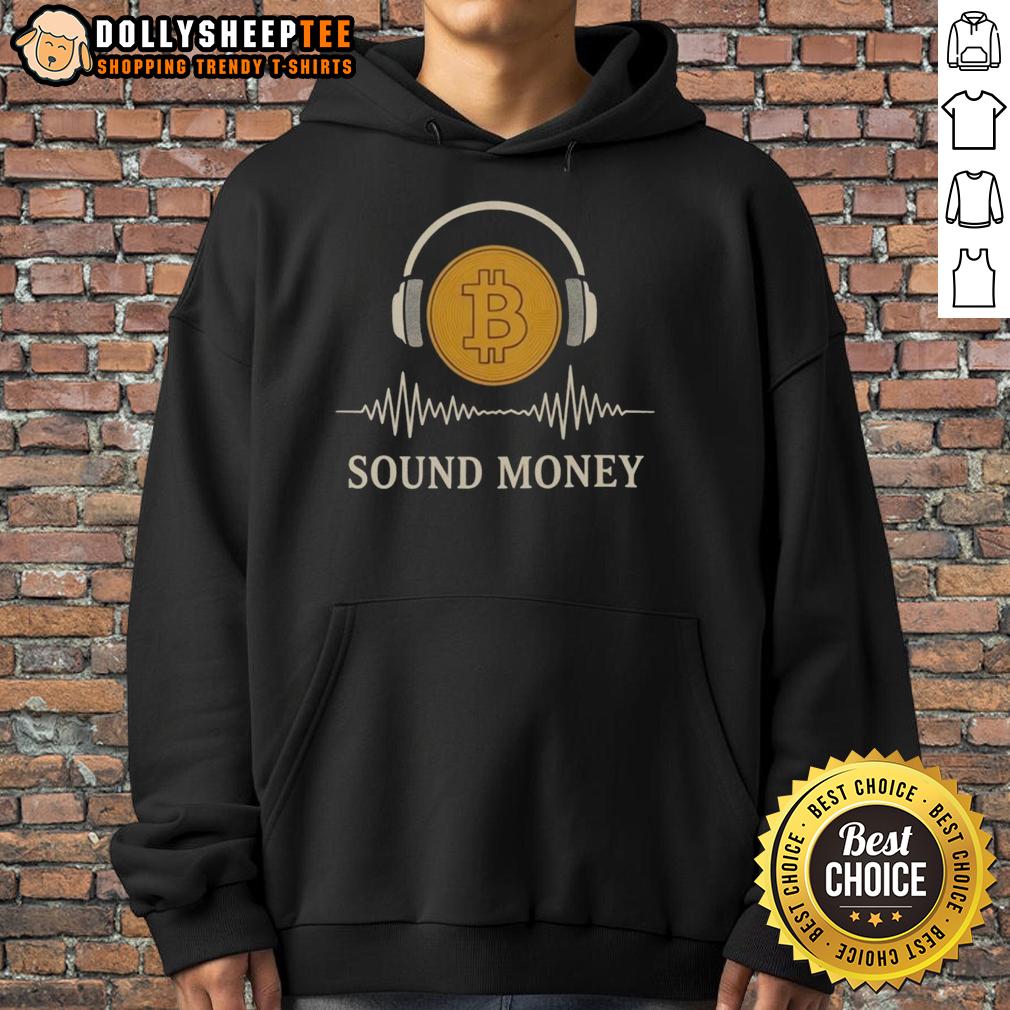 Original Sound Money Bitcoin Headphone T-Shirt - Image 2
