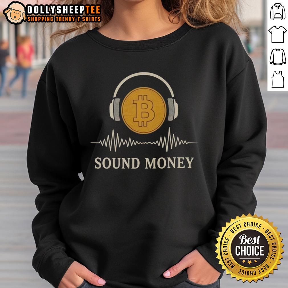 Original Sound Money Bitcoin Headphone T-Shirt - Image 5