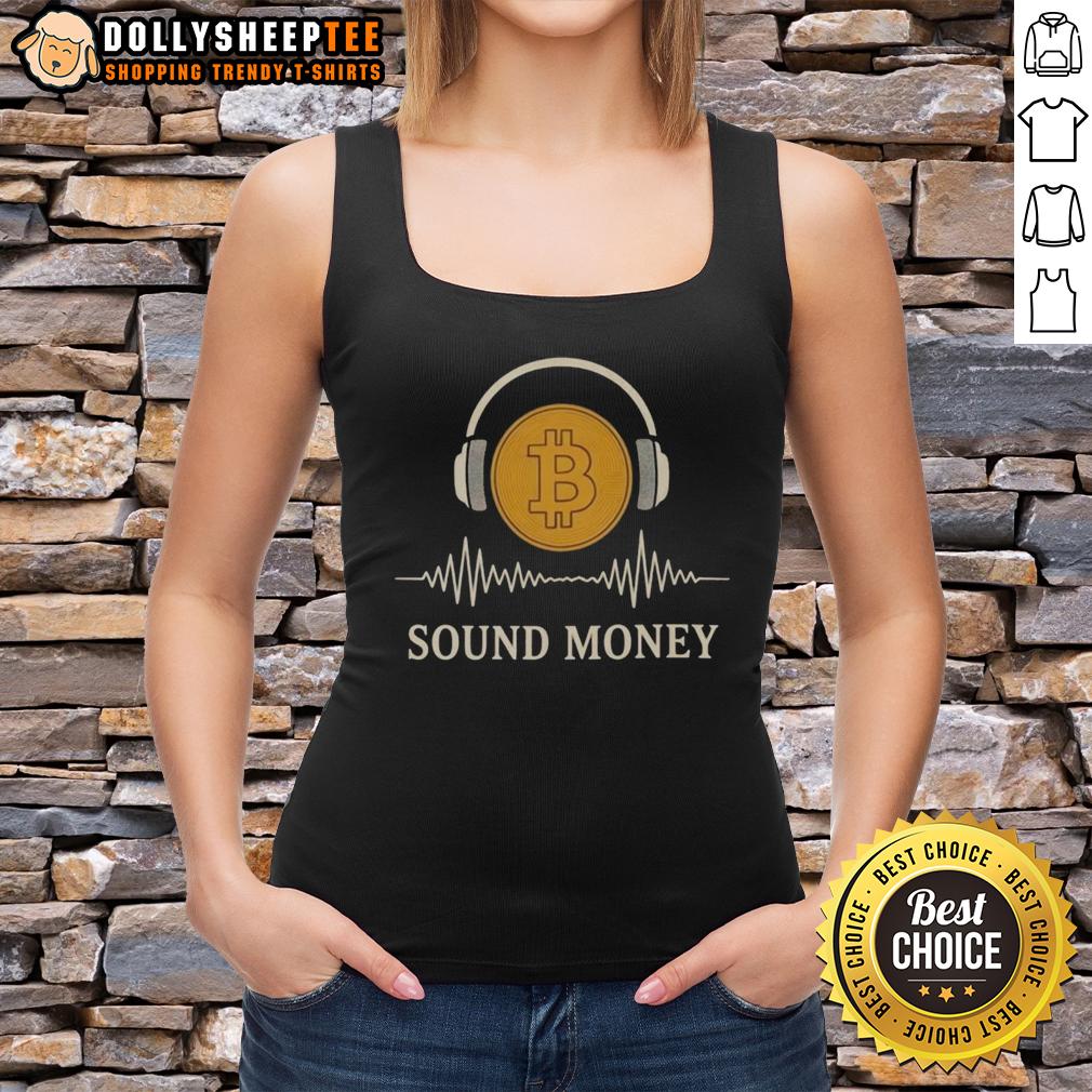 Original Sound Money Bitcoin Headphone T-Shirt - Image 4
