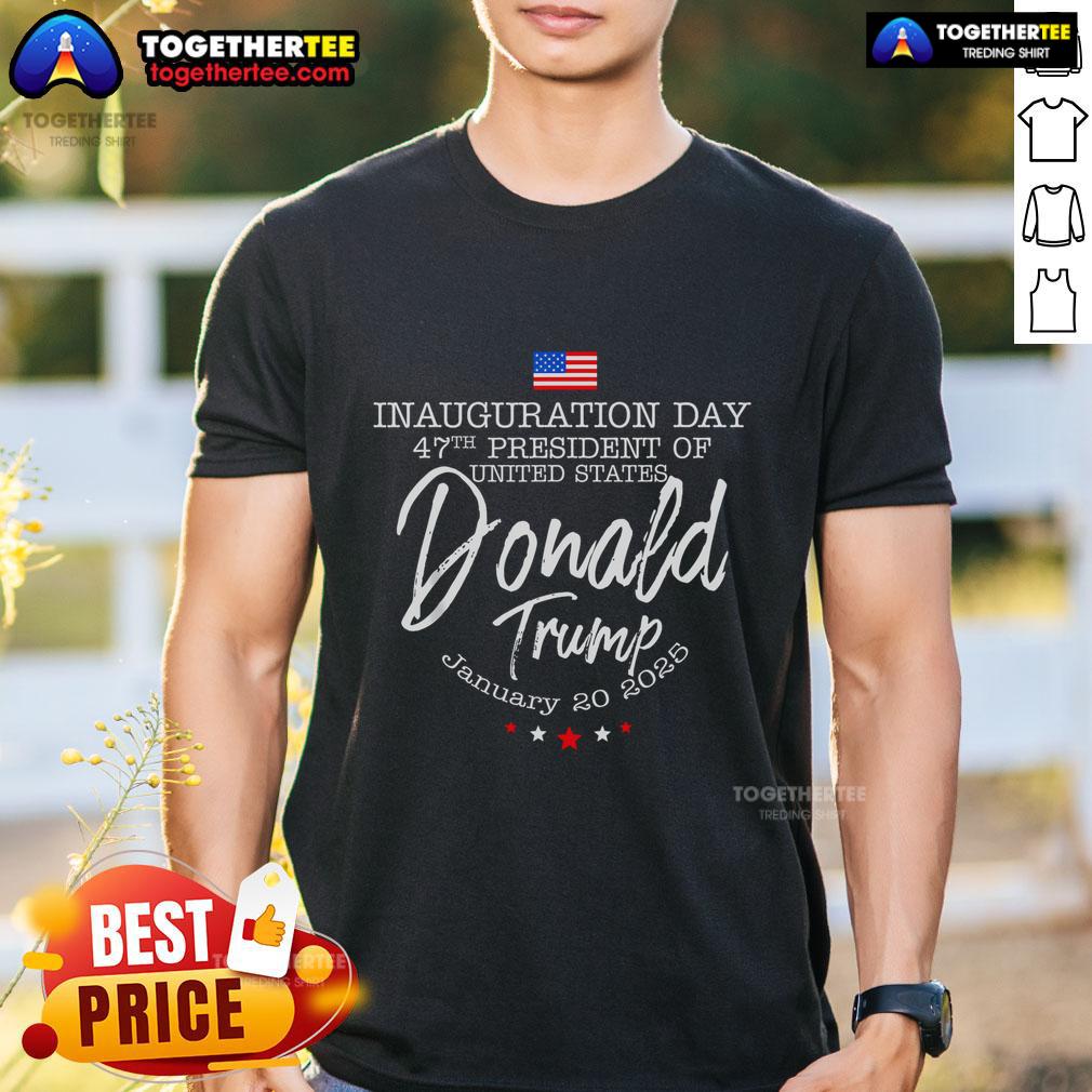 Premium Donald Trump Inauguration Day 2025 America Flag T-Shirt