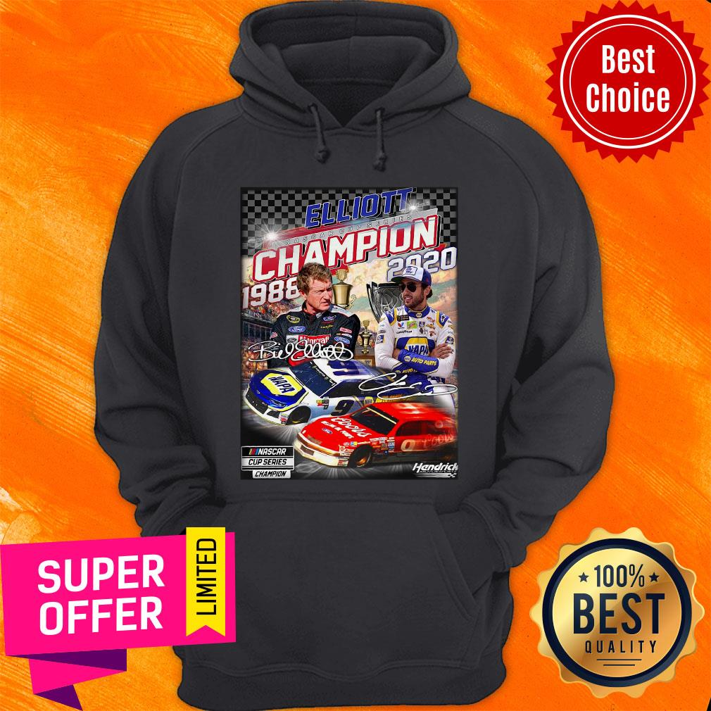 Funny Elliott Nascar Cup Series Champion 1988-2020 Signatures Shirt - Image 5
