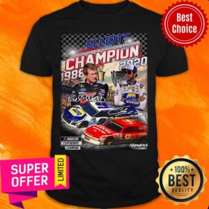 Funny Elliott Nascar Cup Series Champion 1988-2020 Signatures Shirt