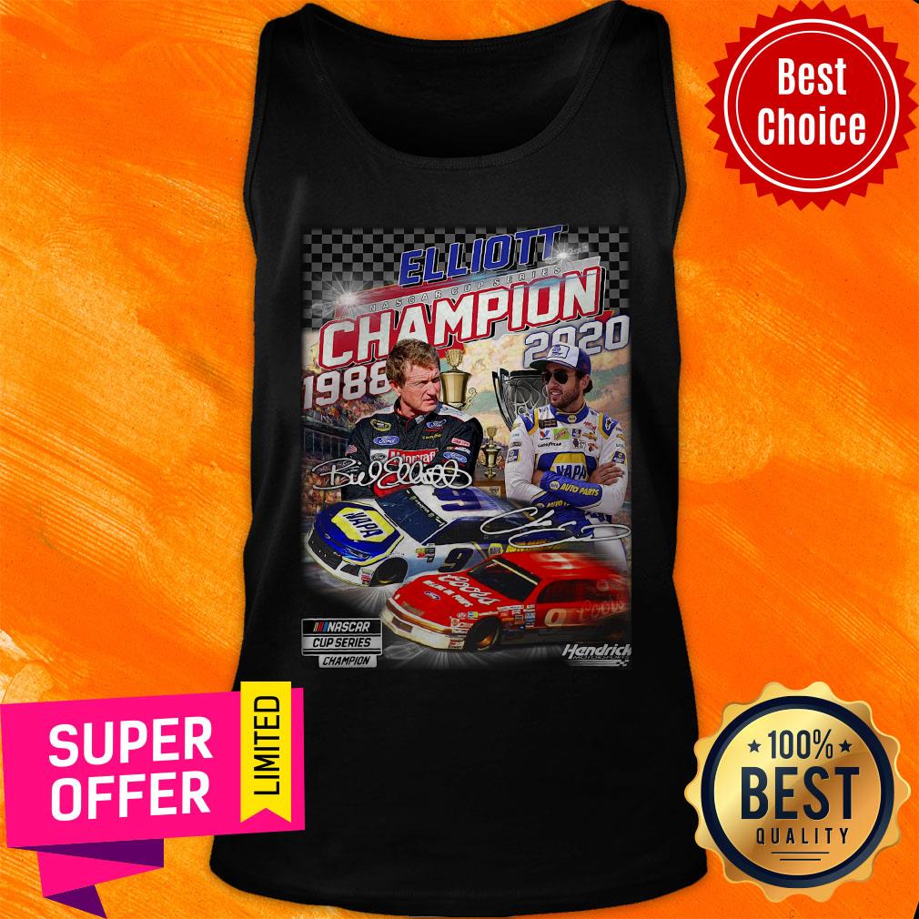 Funny Elliott Nascar Cup Series Champion 1988-2020 Signatures Shirt - Image 3