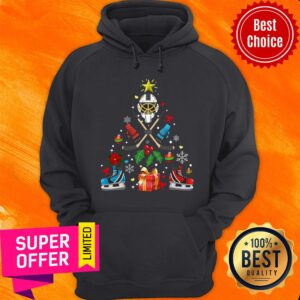 Alternative view of Nice Hockey Christmas Tree Shirt