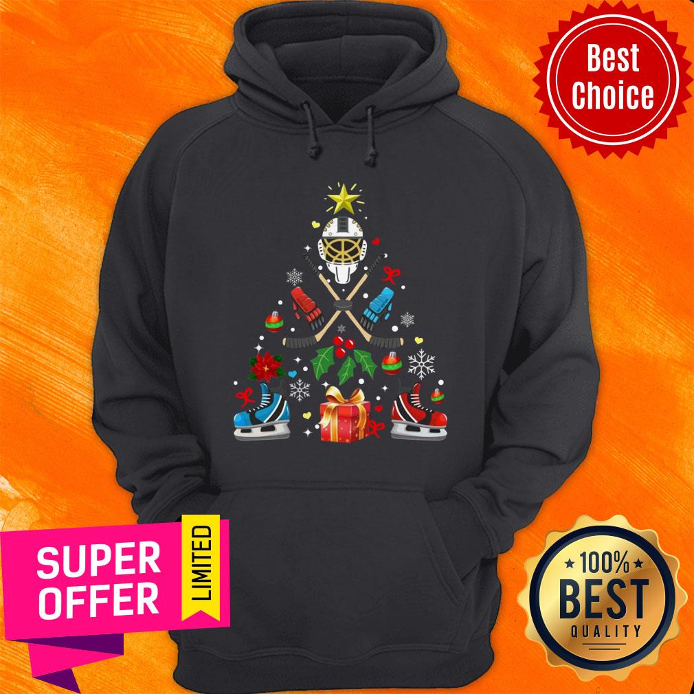 Nice Hockey Christmas Tree Shirt - Image 2