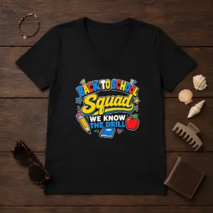 Alternative view of Nice Back To School Group Cartoon For Kids Shirt