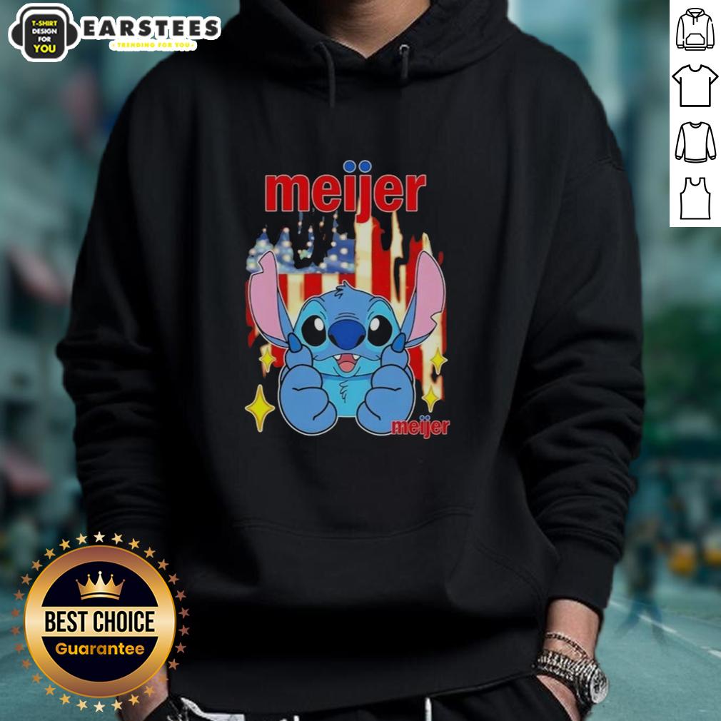 Cute Stitch Like Meijer USA Flag T-Shirt - Image 2