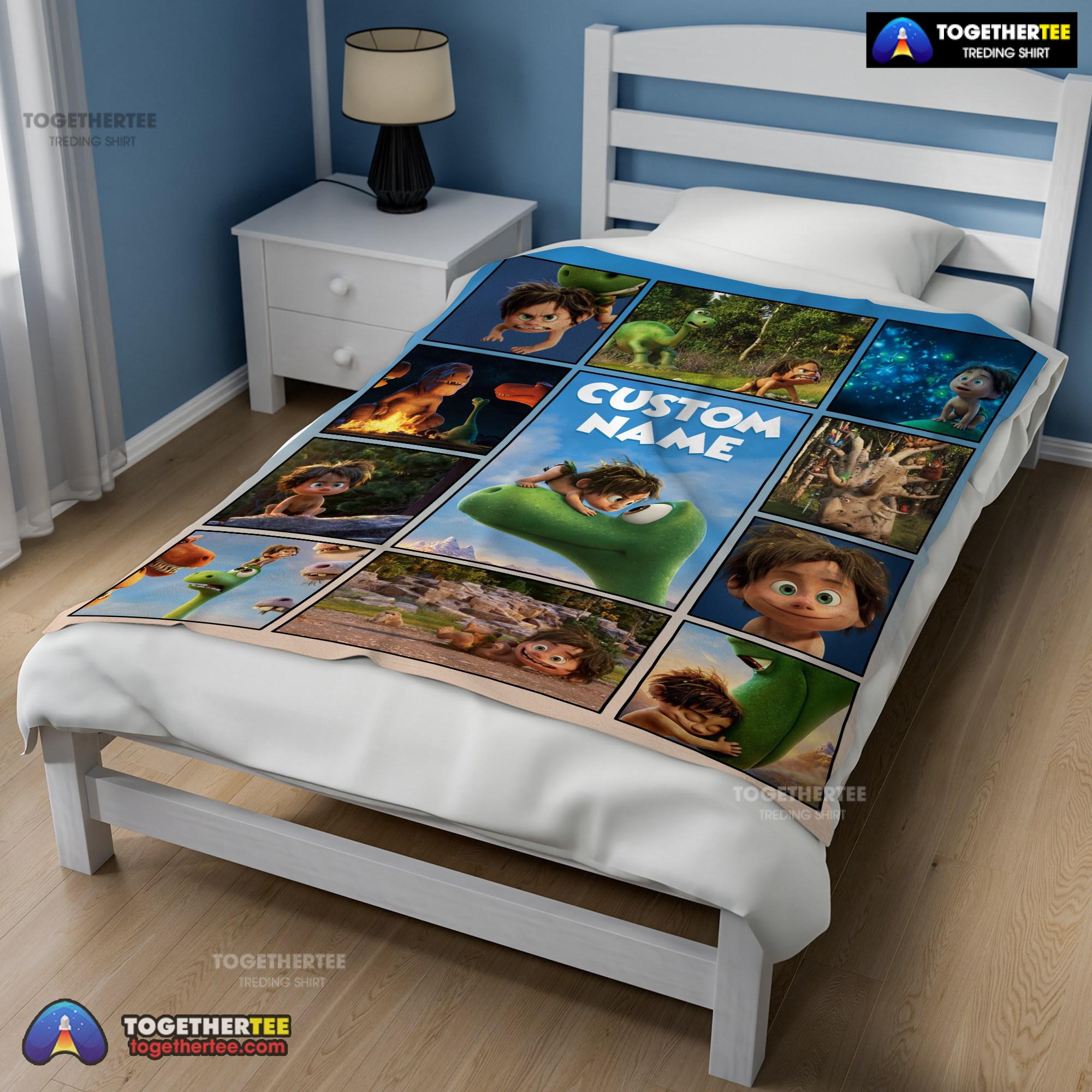 Official Disney Pixar The Good Dinosaur Collage Poster Blanket Fleece Customized Blanket - Image 2
