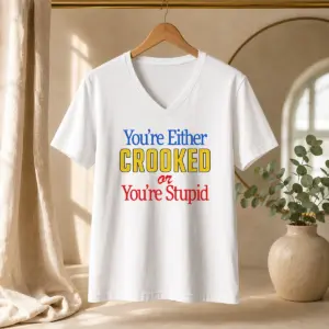 Alternative view of Pretty Crooked Or Stupid Shirt