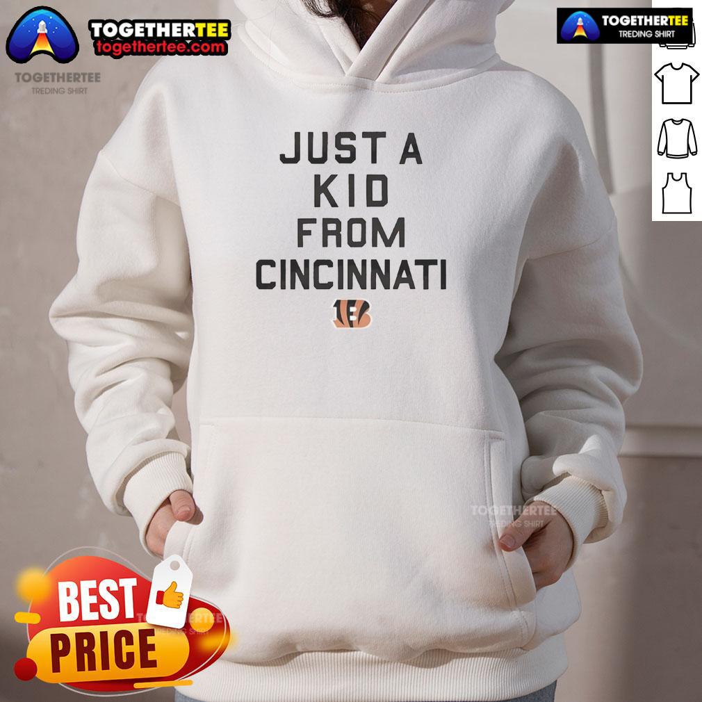 Official Cincinnati Bengals Just A Kid From Cincinnati T-Shirt - Image 2
