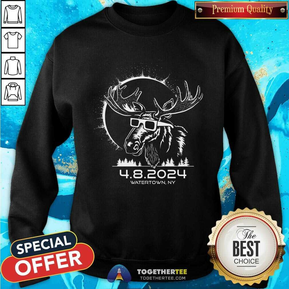 Solar Eclipse Moose Watertown T-shirt - Image 5