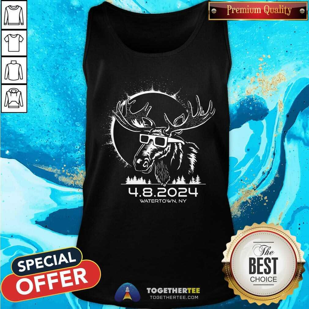 Solar Eclipse Moose Watertown T-shirt - Image 4