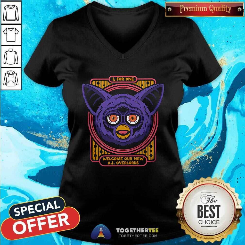 Funny I For One Welcome Our NewFurry AI Overlords T-Shirt - Image 3