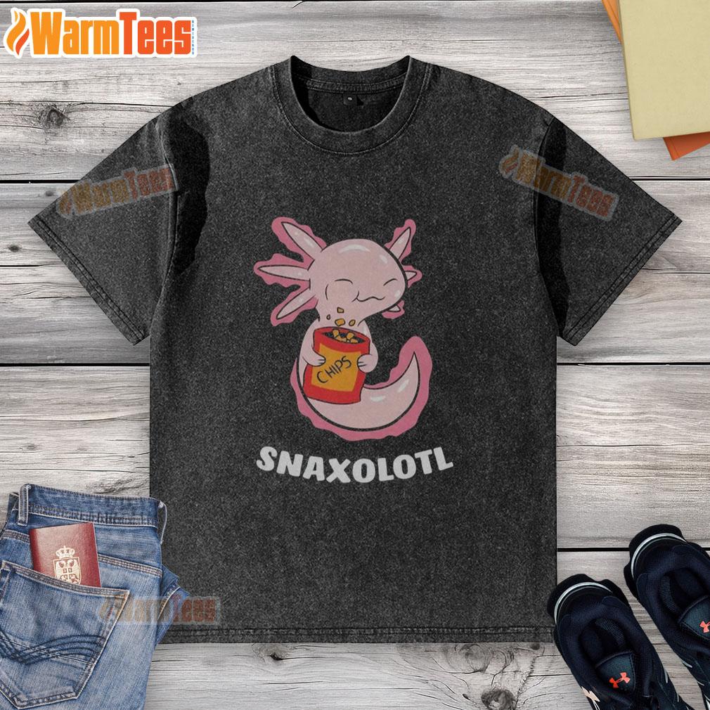 Cute Snaxolotl Chips T-Shirt - Image 6